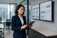 Create an female image who is Operation Manager of a company